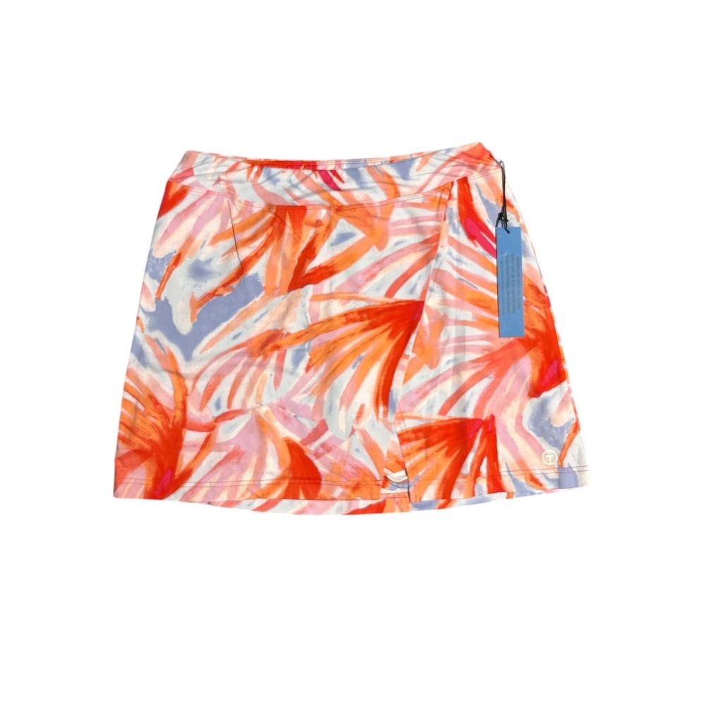 Tribal‎ Sport Womens Orchid Tropical Palm Print Active Skort UPF 50 Size M NWT
